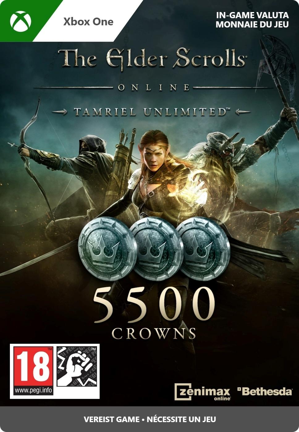 The Elder Scrolls Online: Tamriel Unlimited Edition: 5500 Crowns - Xbox Series X/Xbox One - Curr | 7LM-00056 (d48a9c40-5aee-0345-a35c-8b190bbe96fe)