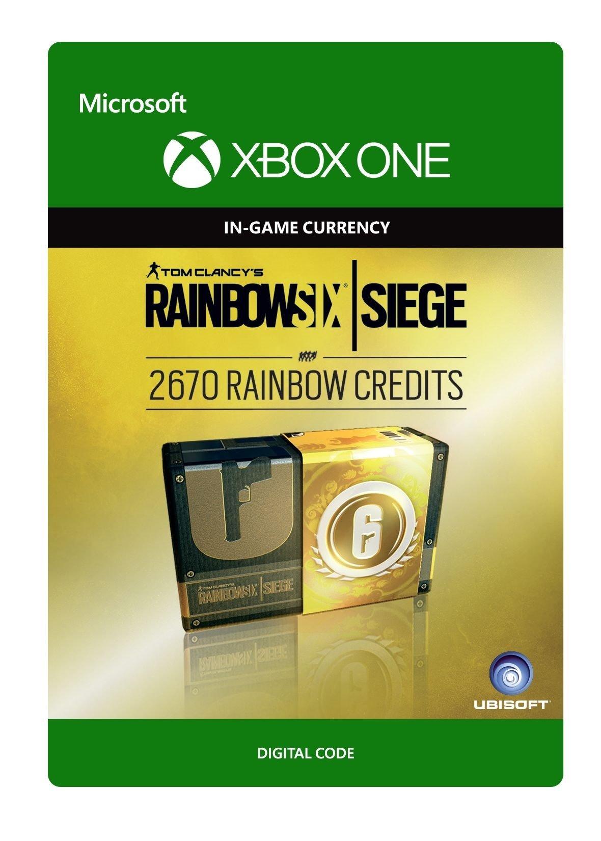 Tom Clancy's Rainbow Six Siege Currency pack 2670 Rainbow credits - Consumable - Xbox One | 7F6-00101 (997fa99b-d4e4-43f7-8f87-01005def05c8)