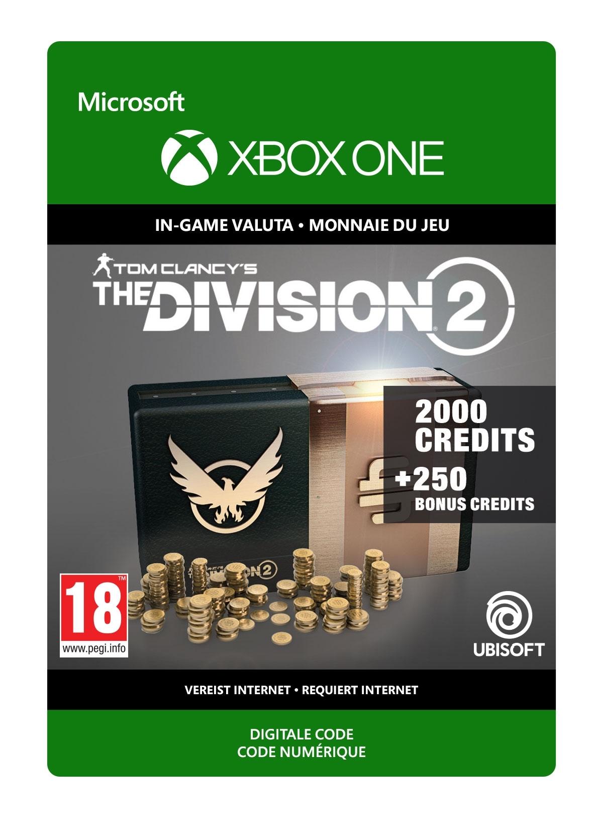 Tom Clancy's The Division 2: 2250 Premium Credits Pack - Xbox One - Add-on | 7D4-00351 (8aea22f4-1384-194e-9731-f02df69cb032)