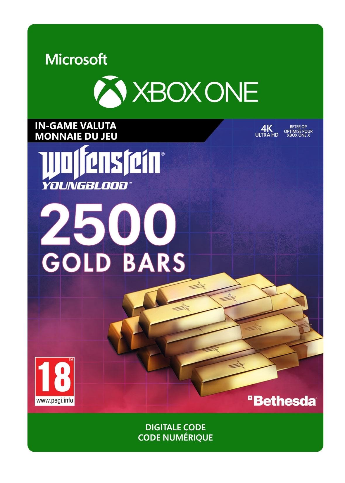 Wolfenstein: Youngblood: 2500 Gold Bars - Xbox One - Currency | KZP-00063 (b16078ff-9b7f-4f45-aaf7-7f15454187c3)
