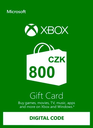 Xbox Gift Card 800 CZK - Czech