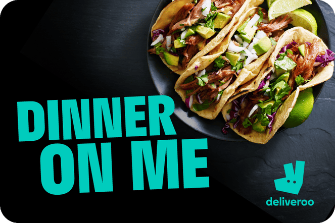 Deliveroo Dinner On Me Gift Card £15 - £150 - UK