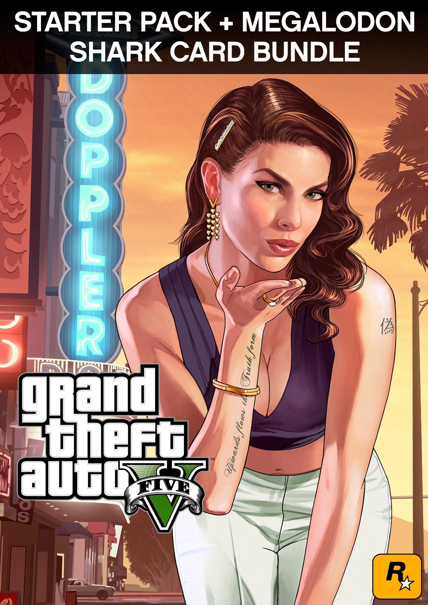 Комплект grand theft auto v premium edition и платежная карта мегалодон